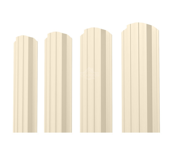 Евроштакетник П-образный фигурный 0.5 Полиэстер RAL 1015