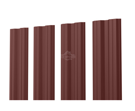 Евроштакетник М-образный 0.45 Texture RAL 8017