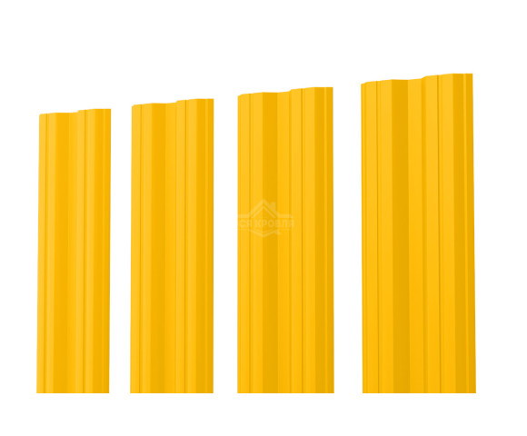 Евроштакетник М-образный 0.5 Полиэстер RAL 1018