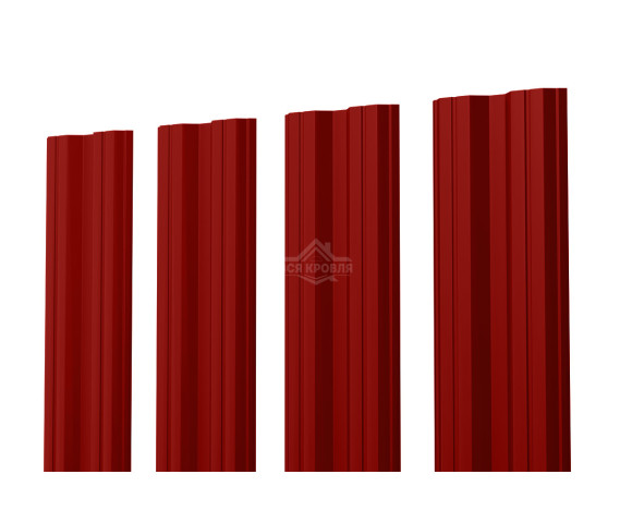 Евроштакетник М-образный 0.5 Полиэстер RAL 3011