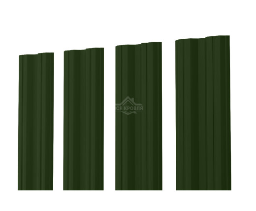 Евроштакетник М-образный 0.5 Полиэстер RAL 6020