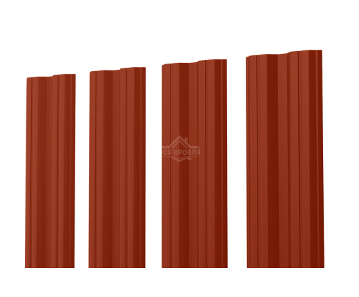 Евроштакетник М-образный 0.5 Pural RAL 8004