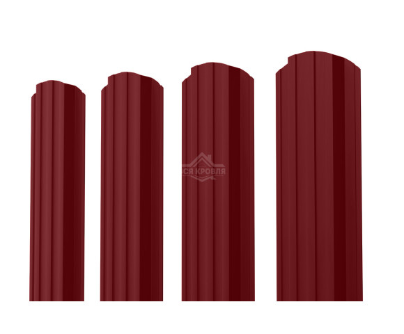 Евроштакетник П-образный фигурный 0.5 Полиэстер RAL 3005