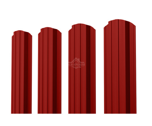 Евроштакетник П-образный фигурный 0.5 Полиэстер RAL 3011