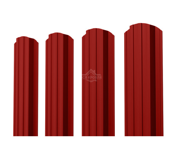 Евроштакетник П-образный фигурный 0.5 Полиэстер RAL 3011