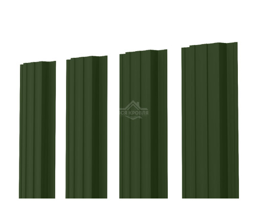 Евроштакетник П-образный прямой 0.5 Полиэстер RAL 6020