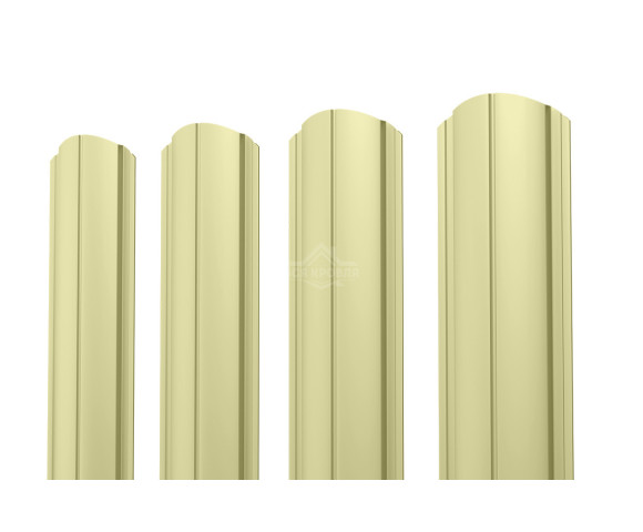 Евроштакетник ПД-образный фигурный 0.45 Полиэстер RAL 1014