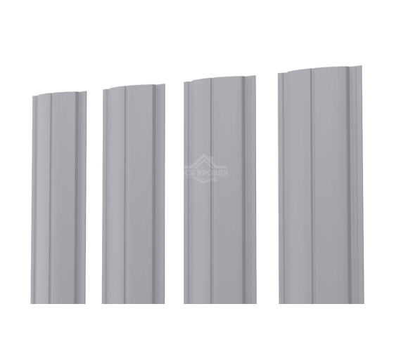 Евроштакетник ПД-образный прямой 0.5 Полиэстер RAL 7004