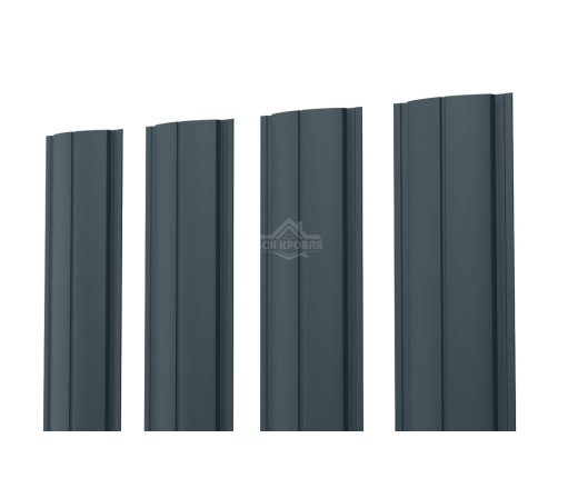 Евроштакетник ПД-образный прямой 0.5 Полиэстер RAL 7016