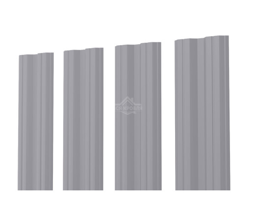 Евроштакетник М-образный 0.5 Полиэстер RAL 7004