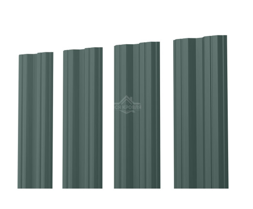 Евроштакетник М-образный 0.5 Полиэстер RAL 7005