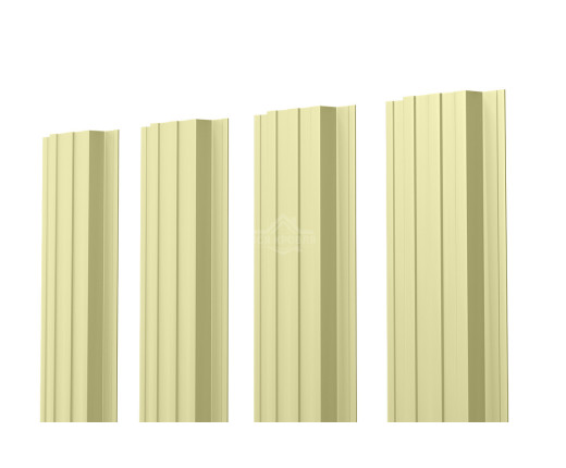 Евроштакетник П-образный прямой 0.5 Полиэстер RAL 1014