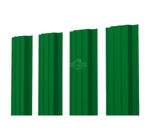 Евроштакетник П-образный прямой 0.5 Полиэстер RAL 6002