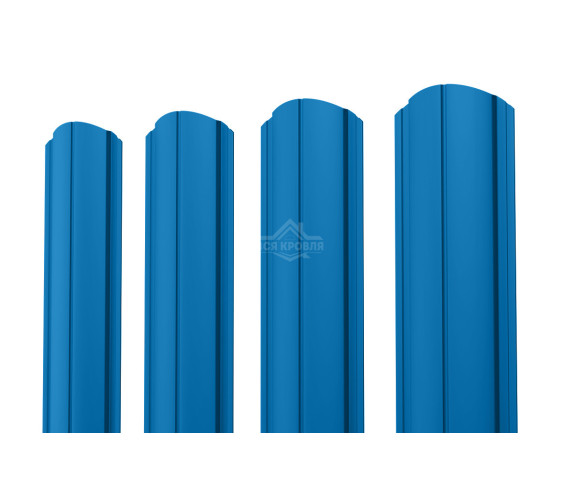 Евроштакетник ПД-образный фигурный 0.5 MAT RAL 5005