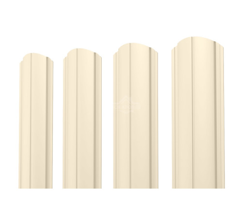 Евроштакетник ПД-образный фигурный 0.5 Полиэстер RAL 1015