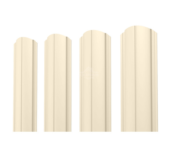 Евроштакетник ПД-образный фигурный 0.5 Полиэстер RAL 1015