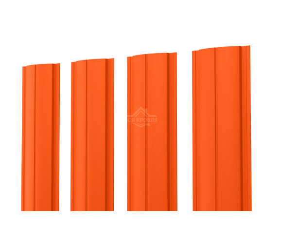Евроштакетник ПД-образный прямой 0.5 Полиэстер RAL 2004