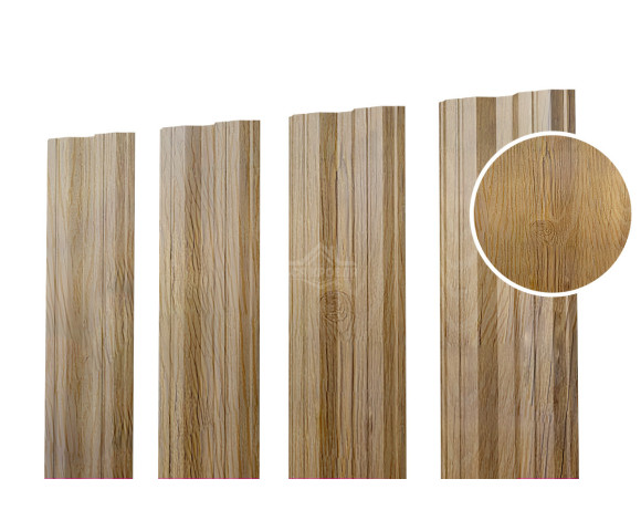 Евроштакетник М-образный 0.5 Printech Каштан