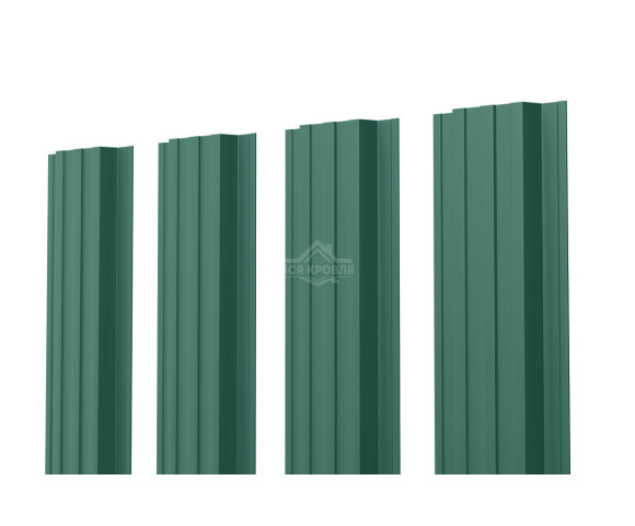 Евроштакетник П-образный прямой 0.5 Полиэстер RAL 6005