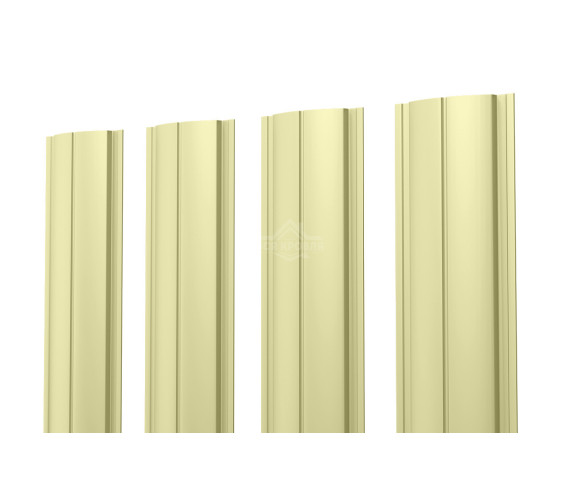 Евроштакетник ПД-образный прямой 0.4 Полиэстер RAL 1014