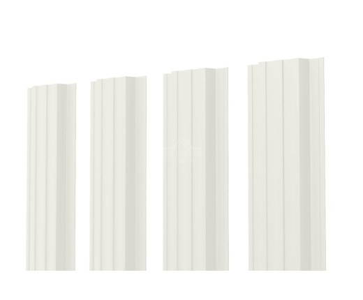 Евроштакетник П-образный прямой 0.5 Полиэстер RAL 9002