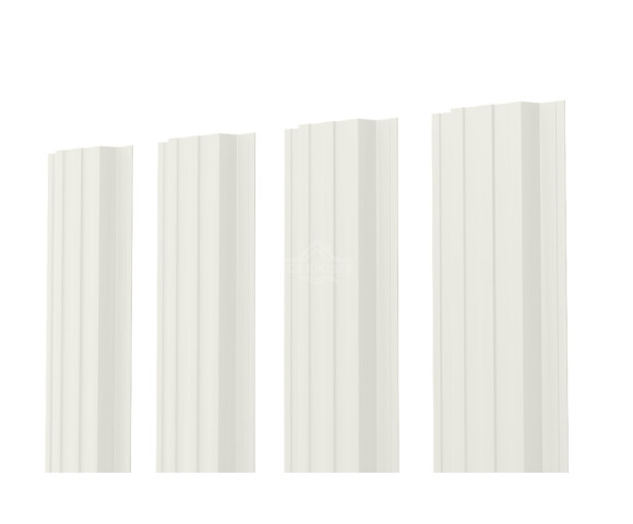 Евроштакетник П-образный прямой 0.5 Полиэстер RAL 9002