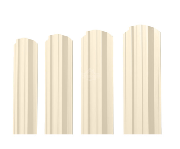 Евроштакетник П-Премиум фигурный 0.4 Полиэстер RAL 1015