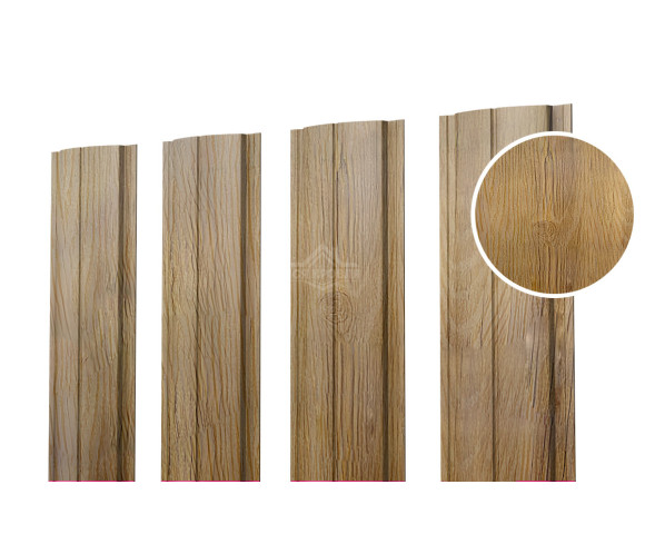 Евроштакетник ПД-образный прямой 0.5 Printech Каштан