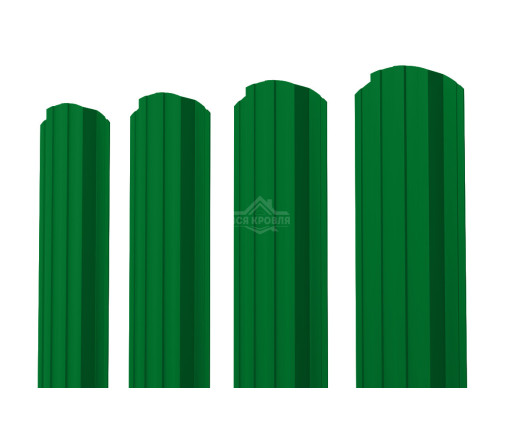 Евроштакетник П-образный фигурный 0.5 Полиэстер RAL 6002