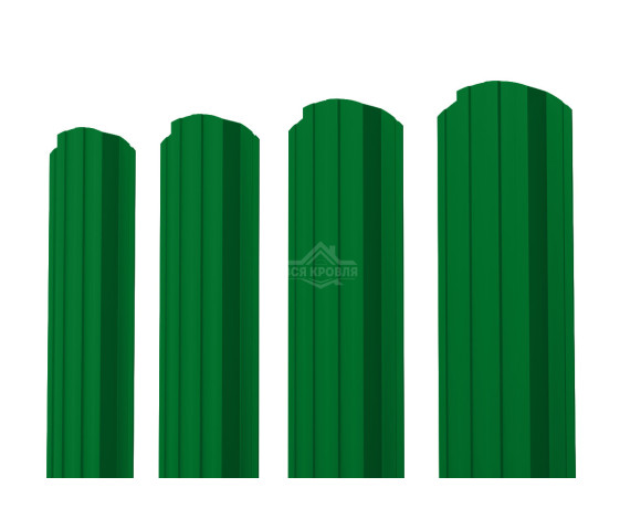 Евроштакетник П-образный фигурный 0.5 Полиэстер RAL 6002