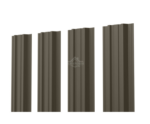 Евроштакетник П-Премиум прямой 0.45 Texture RR-32