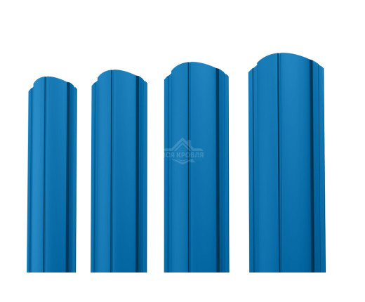 Евроштакетник ПД-образный фигурный 0.45 Полиэстер RAL 5005