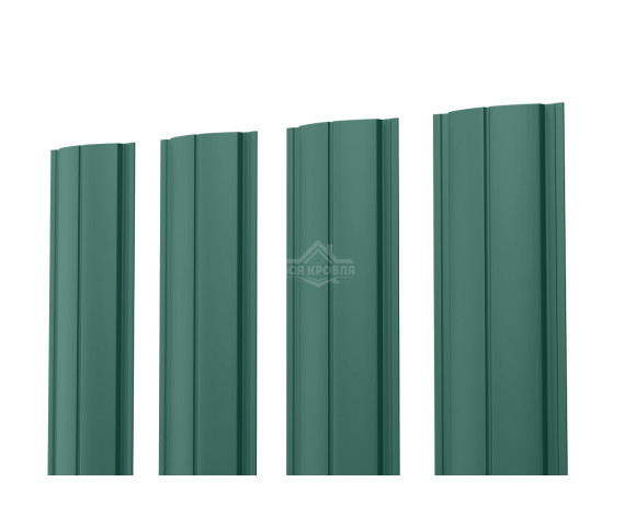 Евроштакетник ПД-образный прямой 0.35 Полиэстер RAL 6005