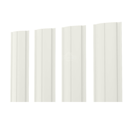 Евроштакетник ПД-образный прямой 0.5 Полиэстер RAL 9002