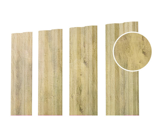 Евроштакетник М-образный 0.5 Printech Винтаж светлый