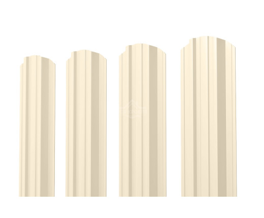 Евроштакетник П-Премиум фигурный 0.5 Полиэстер RAL 1015