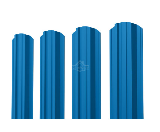 Евроштакетник П-Премиум фигурный 0.5 Полиэстер RAL 5005
