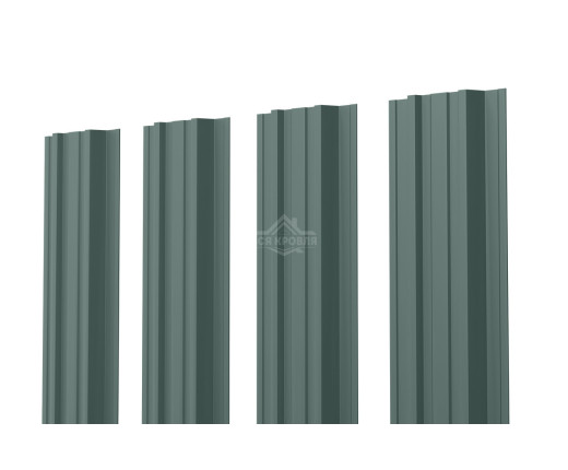 Евроштакетник П-Премиум прямой 0.5 Полиэстер RAL 7005