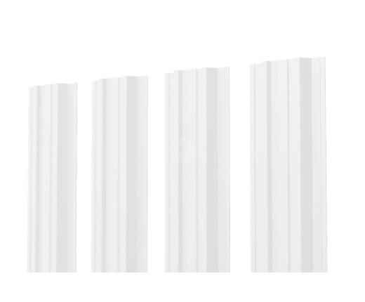 Евроштакетник П-Премиум прямой 0.5 Полиэстер RAL 9003