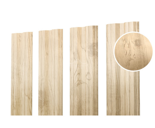 Евроштакетник М-образный 0.5 Printech Орех