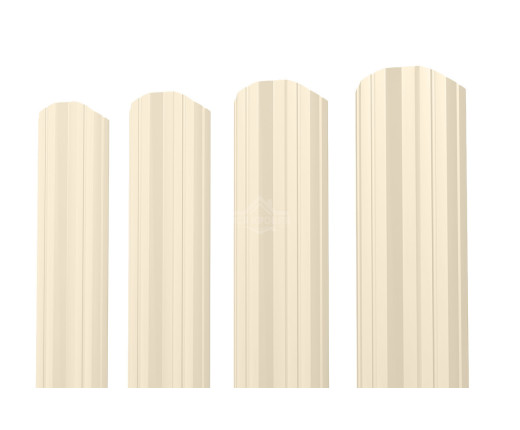 Евроштакетник М-образный фигурный 0.4 Полиэстер RAL 1015