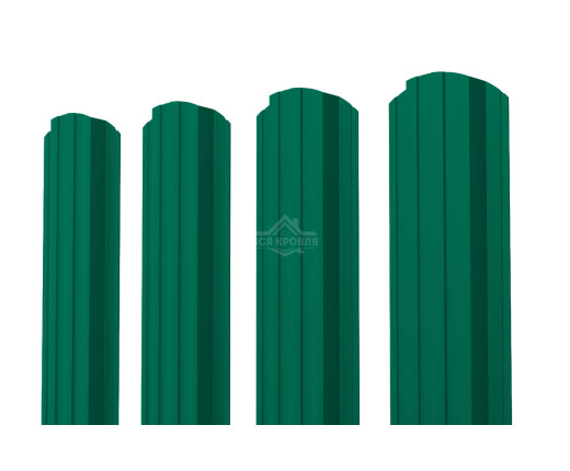 Евроштакетник П-образный фигурный 0.5 Полиэстер RAL 6029