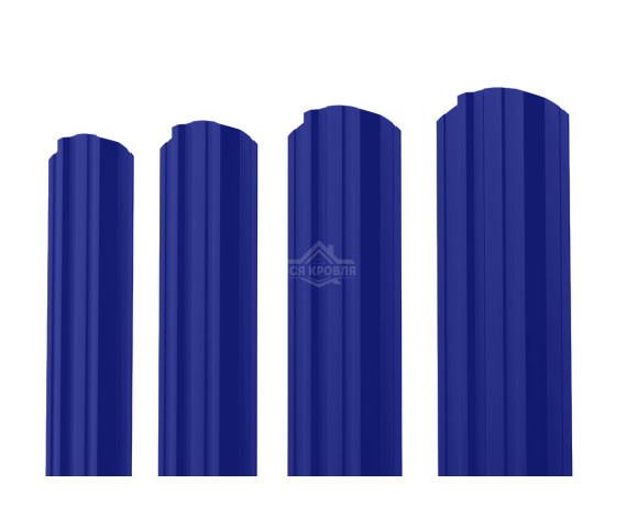 Евроштакетник П-Премиум фигурный 0.5 Полиэстер RAL 5002
