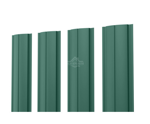 Евроштакетник ПД-образный прямой 0.45 Полиэстер RAL 6005