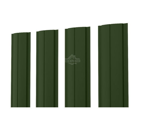 Евроштакетник ПД-образный прямой 0.45 Полиэстер RAL 6020