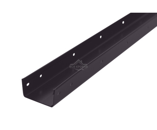 Профиль П-образный 0.5 Полиэстер RAL 9003