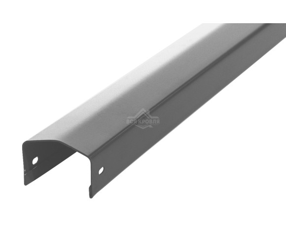 Профиль горизонтальный 0.5 Полиэстер RAL 9006