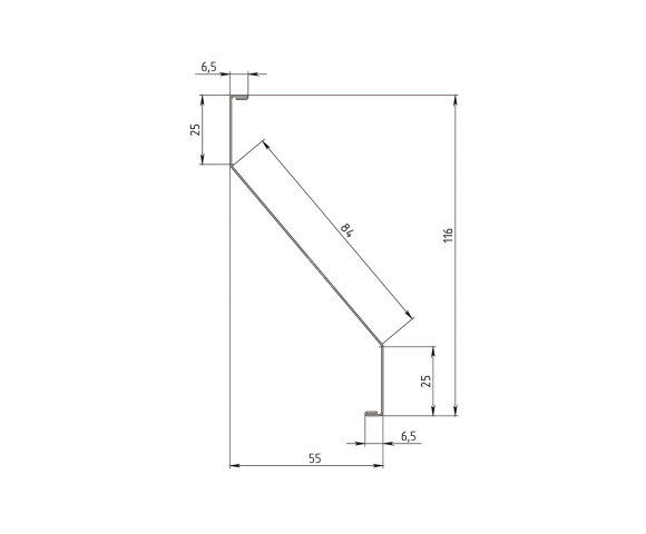 Ламель Classic с микрогофрой 0.5 MAT двусторонний RAL 8017