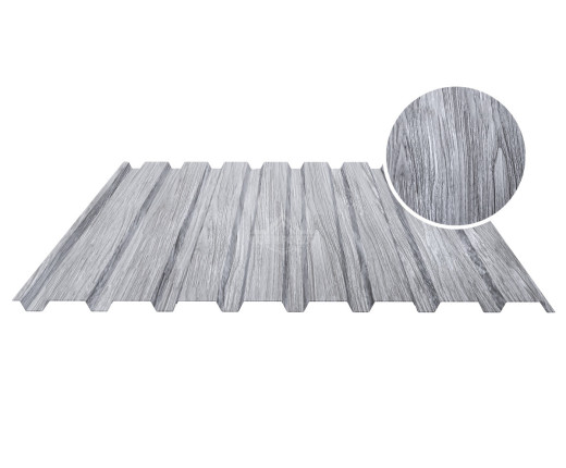 Профнастил стеновой С-20А 0.5 Printech Дымчатый дуб