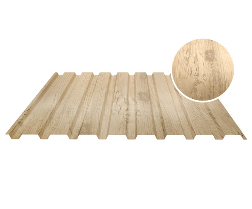 Профнастил стеновой С-20А 0.5 Printech Орех